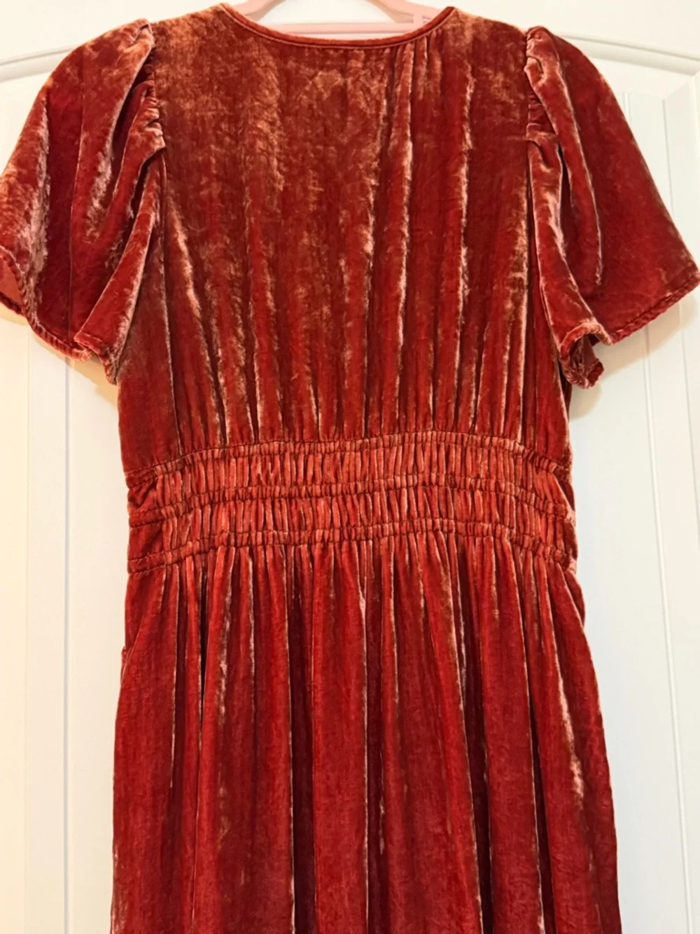 Anthropologie Velvet Maxi Dress in Deep Wine Red - Picture 14 of 16